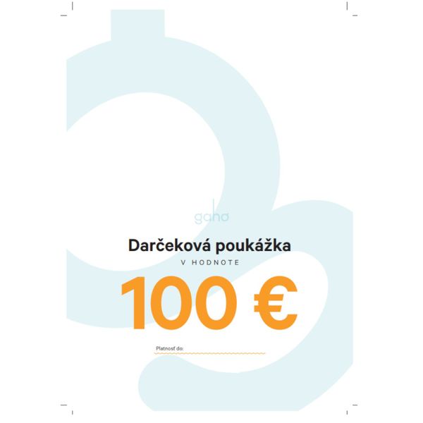DARČEKOVÁ POUKÁŽKA 100€
