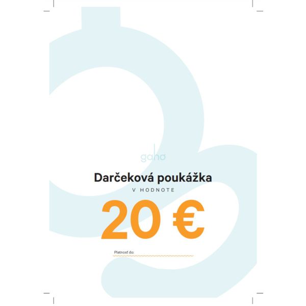 DARČEKOVÁ POUKÁŽKA 20€
