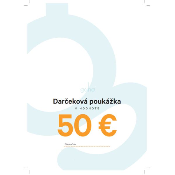 DARČEKOVÁ POUKÁŽKA 50€