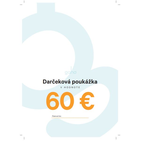 DARČEKOVÁ POUKÁŽKA 60€