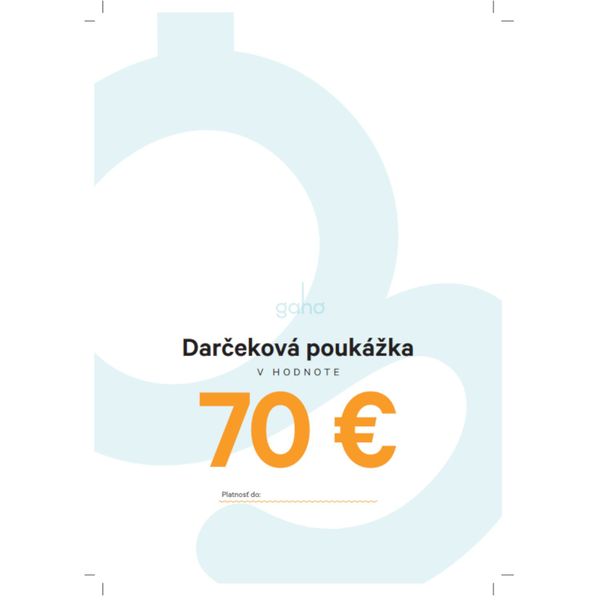 DARČEKOVÁ POUKÁŽKA 70€