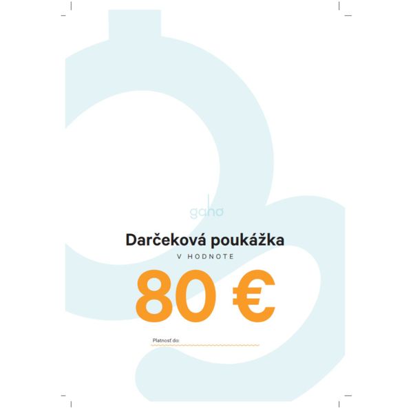 DARČEKOVÁ POUKÁŽKA 80€