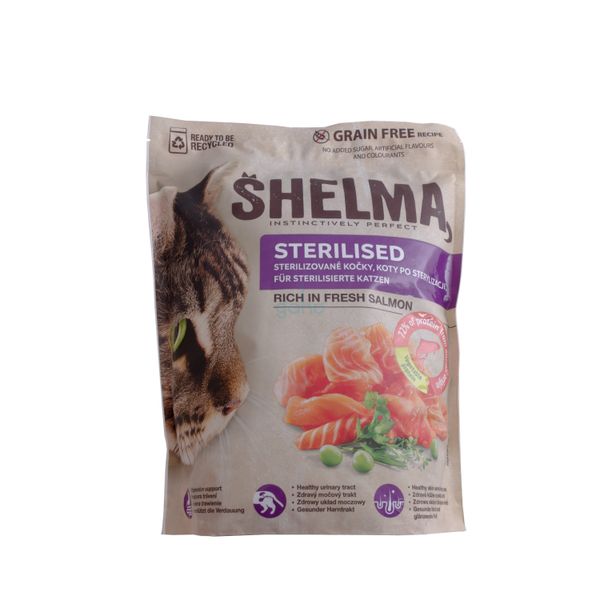 GRANULE PRE MAČKY Shelma losos 1,4kg