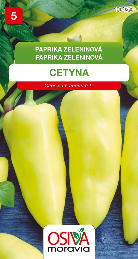 PAPRIKA na rýchlenie aj pole sladká žltozelená Cetyna