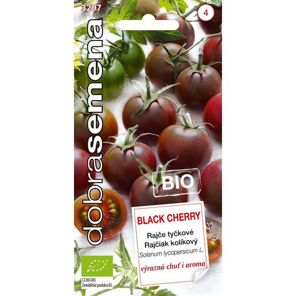 RAJČIAK kolíkový čerešňový Black Cherry Bio